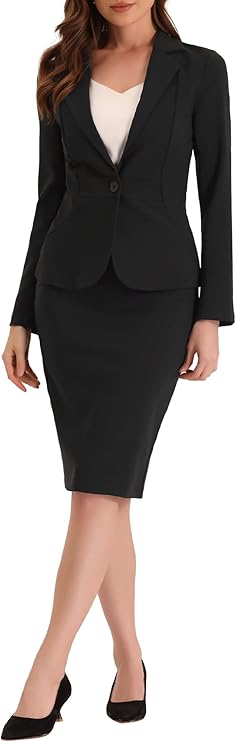 2 Piece Suit Skirt Set