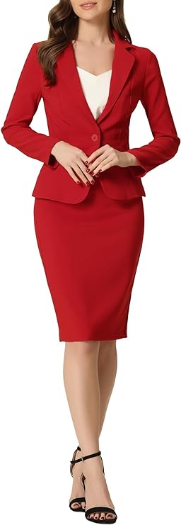 2 Piece Suit Skirt Set