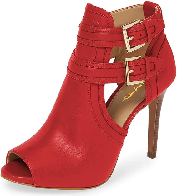 Peep Toe Ankle Booties