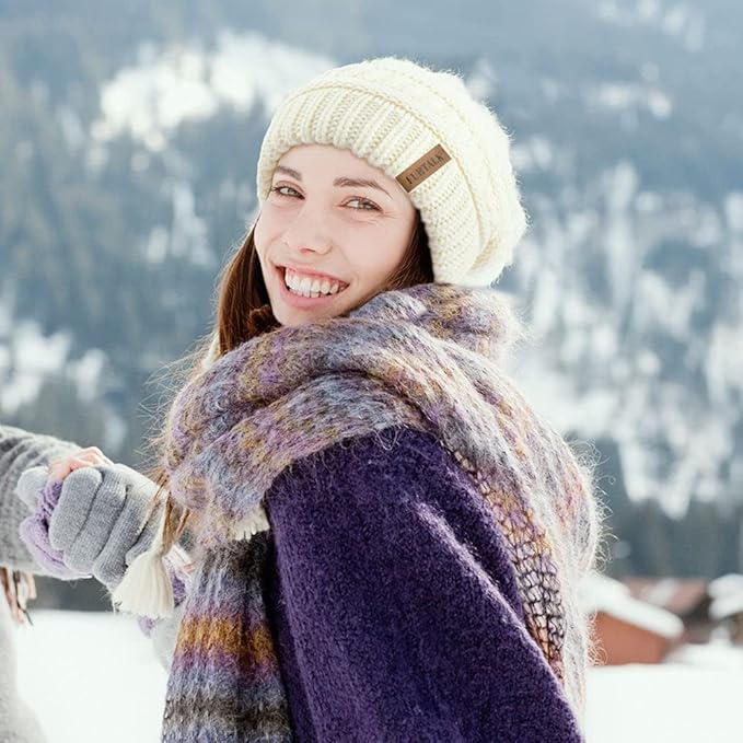Fleece Lined Knit Beanie
