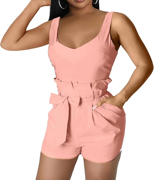 Sleeveless Short Pant Romper