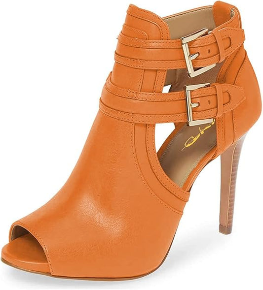 Peep Toe Ankle Booties