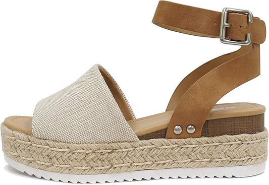 Flatform Wedge Casual Sandal
