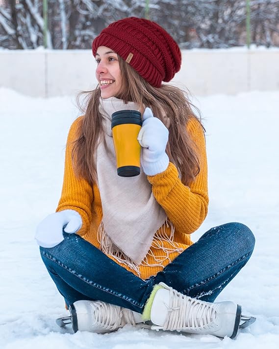 Fleece Lined Knit Beanie