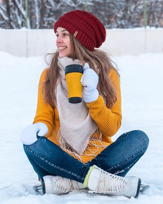 Fleece Lined Knit Beanie