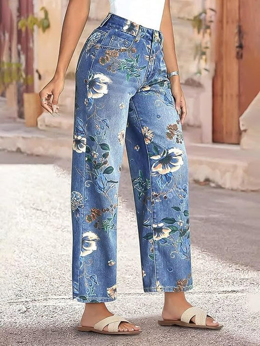 Floral Straight Leg Pants