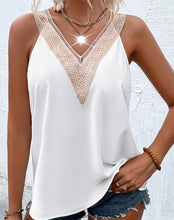 Load image into Gallery viewer, Lace V-Neck Tank Top