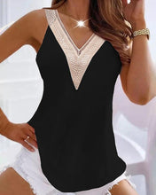 Load image into Gallery viewer, Lace V-Neck Tank Top