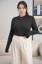 Load image into Gallery viewer, Casual Solid Color Round Neck Long Sleeve Top