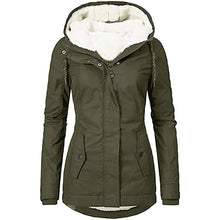 Load image into Gallery viewer, Solid Color Pocket Zipper Long Sleeve Fleece-Lined Plush Jacket Coat