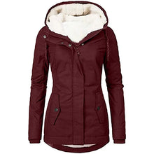 Load image into Gallery viewer, Solid Color Pocket Zipper Long Sleeve Fleece-Lined Plush Jacket Coat