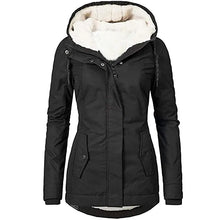 Load image into Gallery viewer, Solid Color Pocket Zipper Long Sleeve Fleece-Lined Plush Jacket Coat