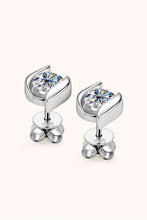 Load image into Gallery viewer, 1 Carat Moissanite 925 Sterling Silver Stud Earrings