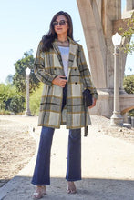 Load image into Gallery viewer, Double Take Full Size Plaid Button Up Lapel Collar Coat