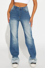 Load image into Gallery viewer, Pocketed Buttoned Straight Jeans