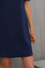 Load image into Gallery viewer, Round Neck Puff Sleeve Mini Dress