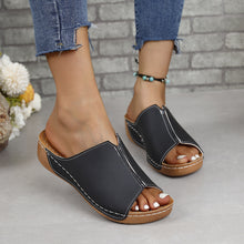 Load image into Gallery viewer, PU Leather Open Toe Sandals