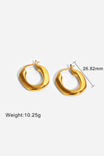 Load image into Gallery viewer, Oval Hoop Earrings