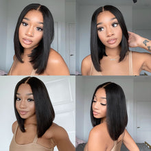 Load image into Gallery viewer, Short Bob Straight Lace Frontal Human Hair Wig