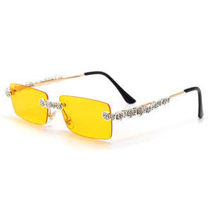 Rimless Diamond Sunglasses