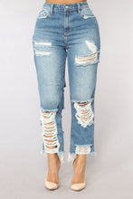 Load image into Gallery viewer, Ripped boyfriend Jeans