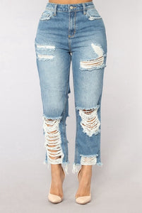 Ripped boyfriend Jeans